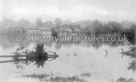 The River Roding in Flood near Abridge, Essex. 1903